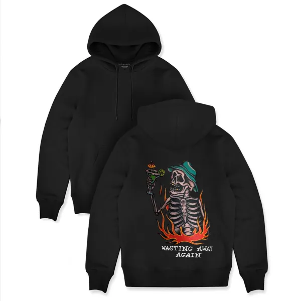 Wasting Away Again Printed Men's Hoodie