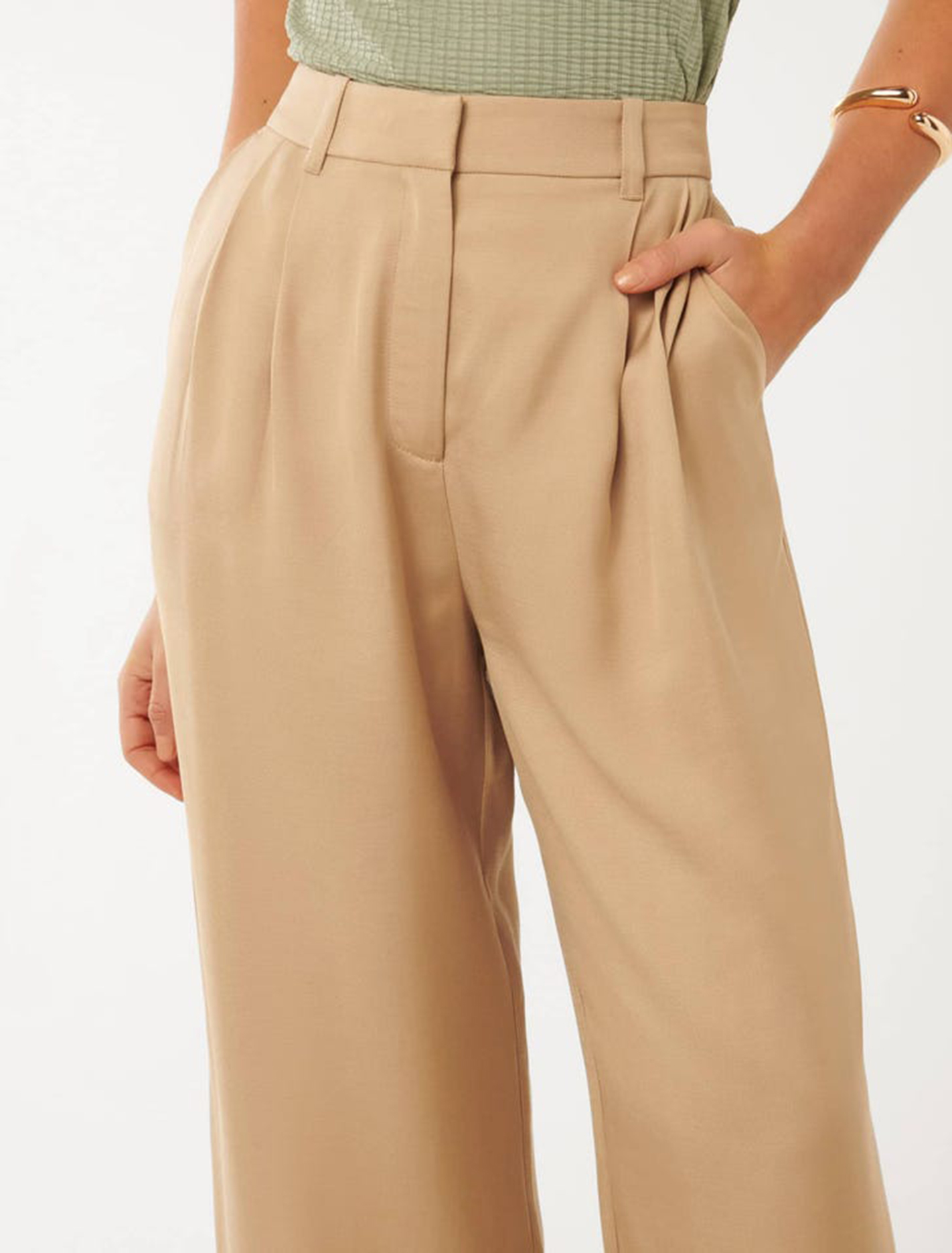 Mikayla Pleated Wide-Leg Pants