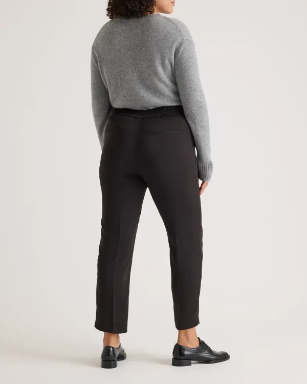 Stretch Crepe Ankle Pants