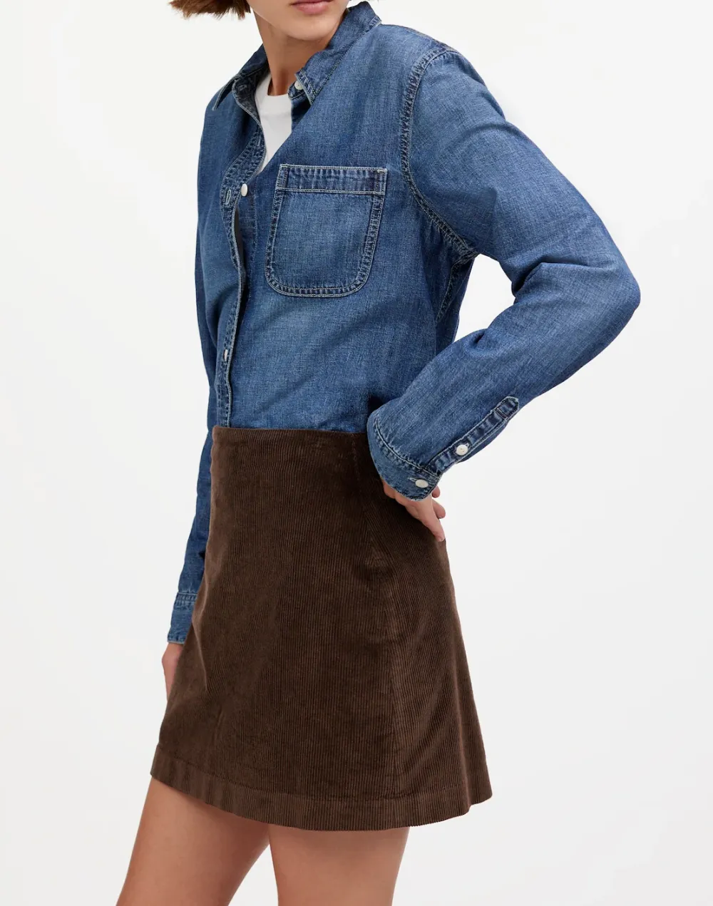 Corduroy Mini Skirt