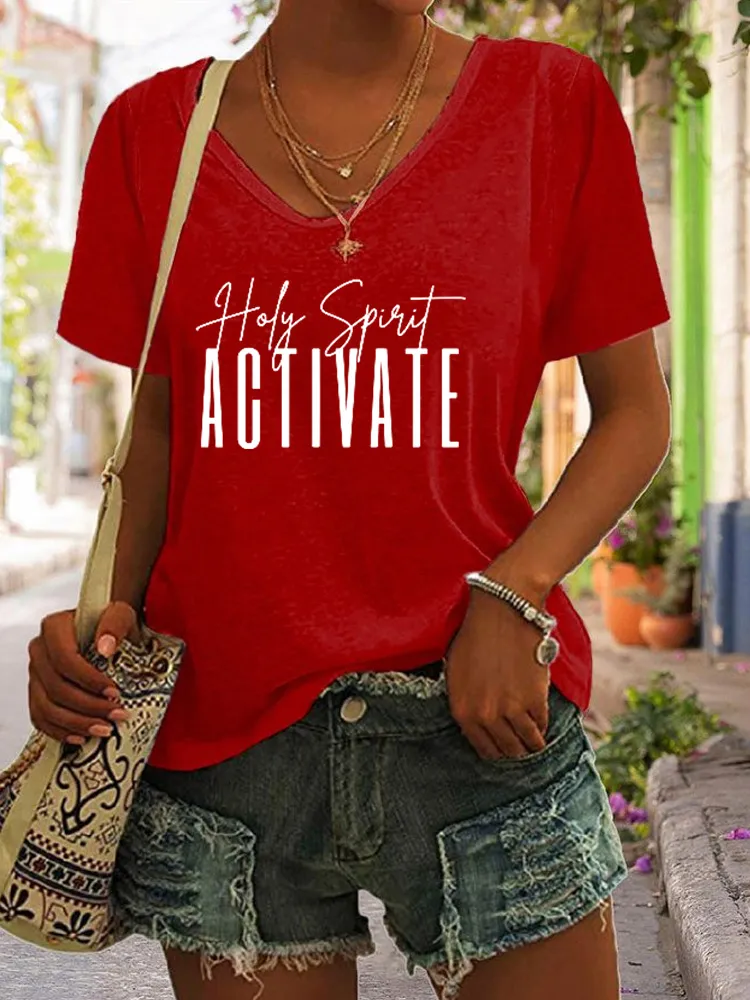Holy Spirit Activate Shirt,Funny Christian Shirt, Funny Viral Quote, Religious Faith, Spirit Shirt,Holiday Shirt, Spirit Shirt, Holiday Gift