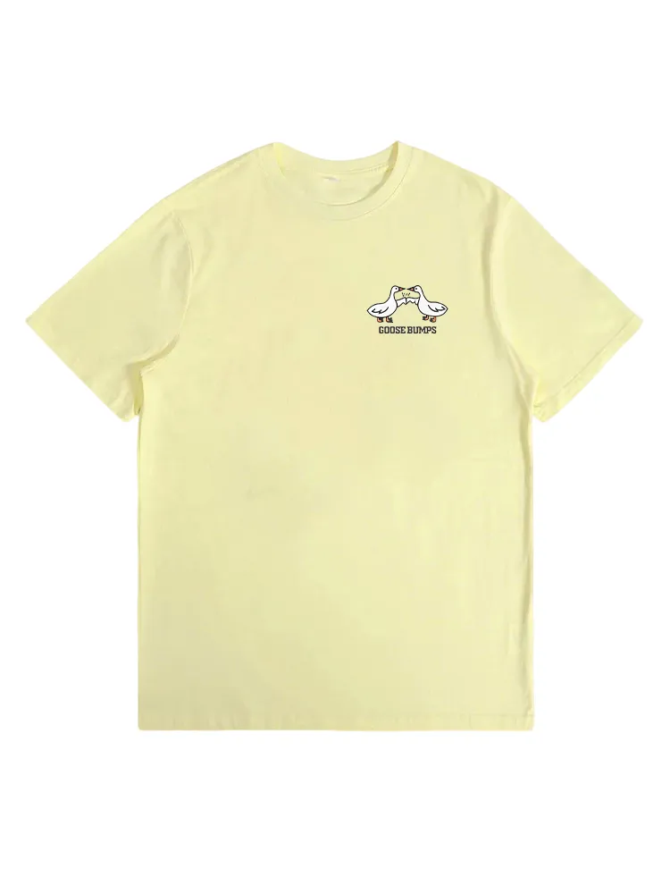 Goose With Hat And Shoes Print T-Shirt
