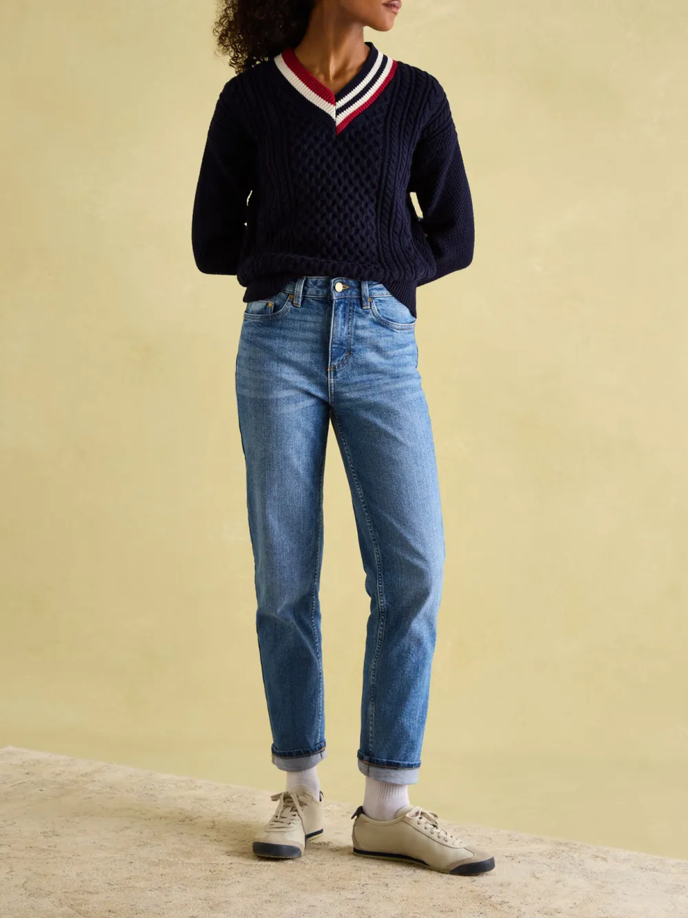 Mid Blue Straight Fit Jeans