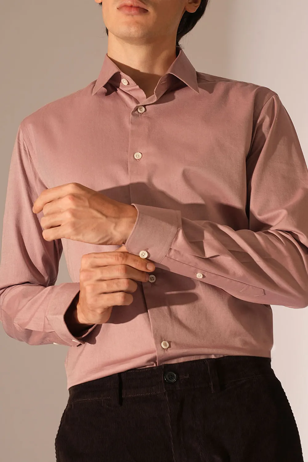 Pink Formal Cotton Shirt