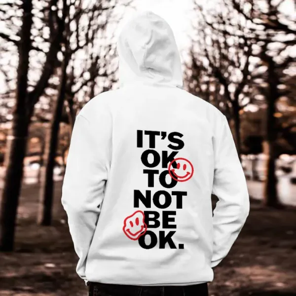 It's Ok Not To Be Ok Printed Men's Hoodie