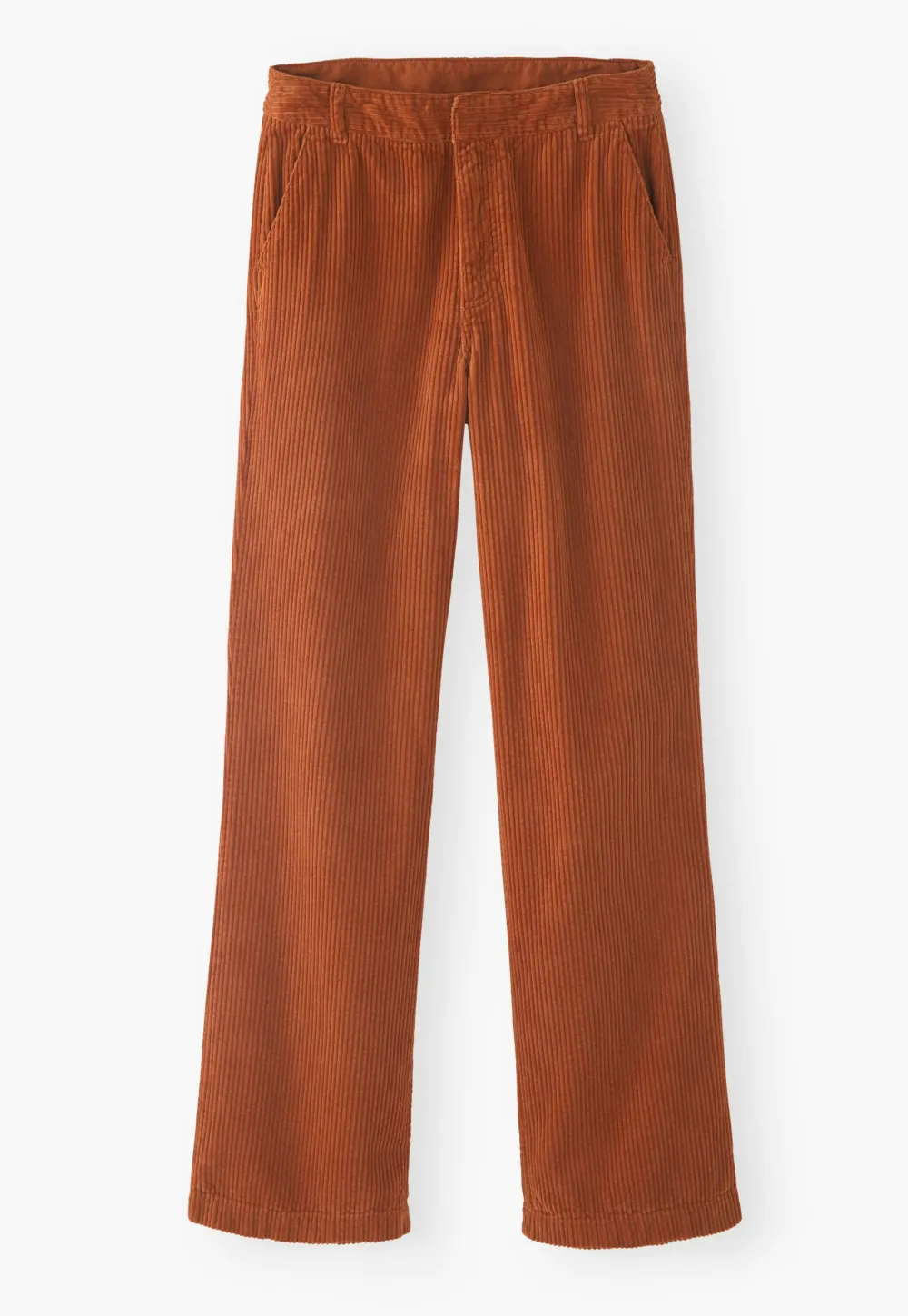 Straight-leg cord trousers
Cotton cord