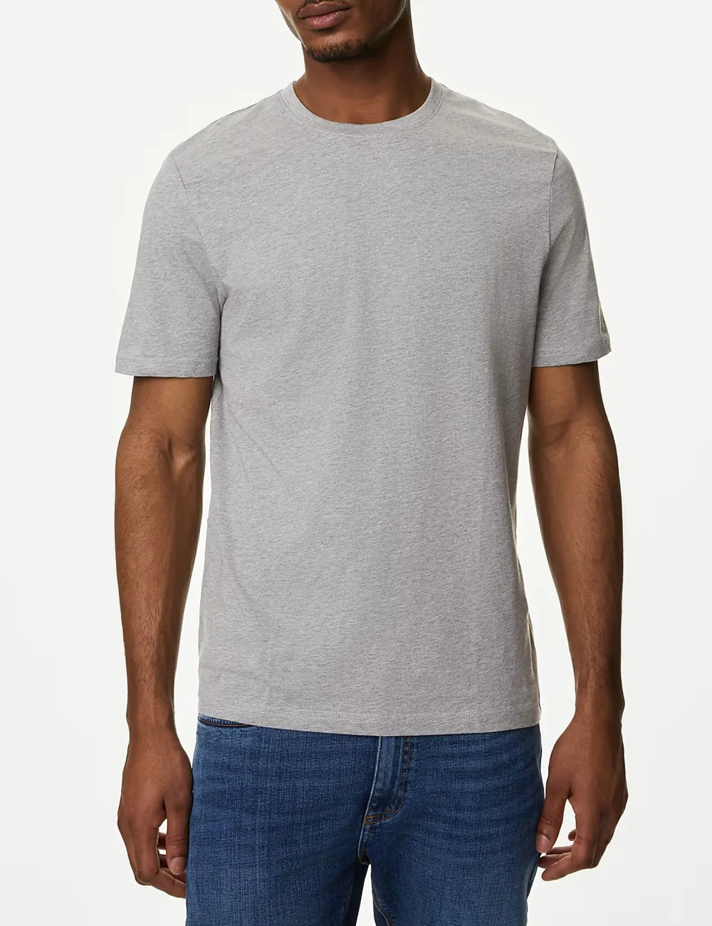 Slim Fit Pure Cotton Crew Neck T-Shirt