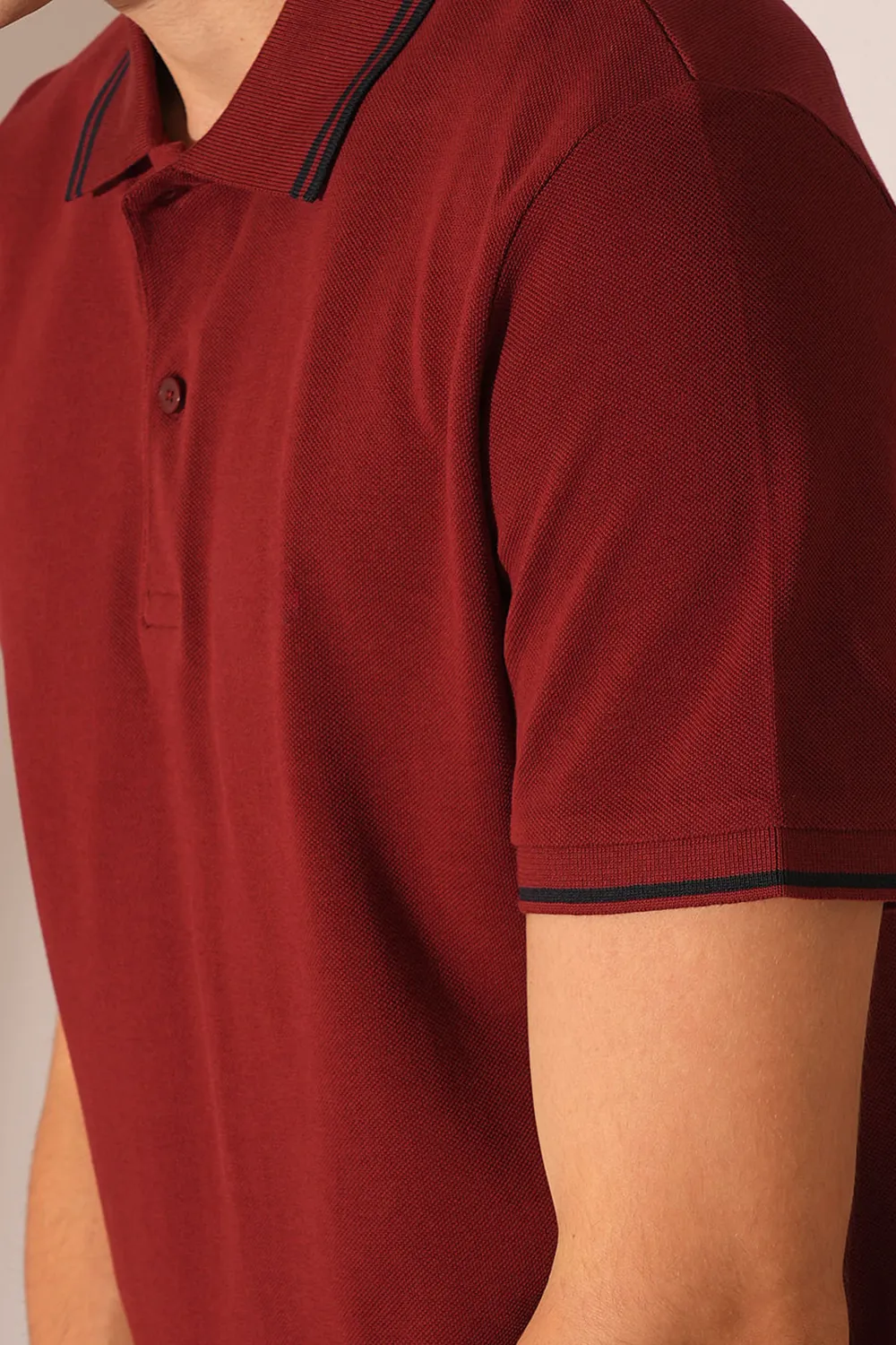 Green Embroidered Organic Cotton Polo