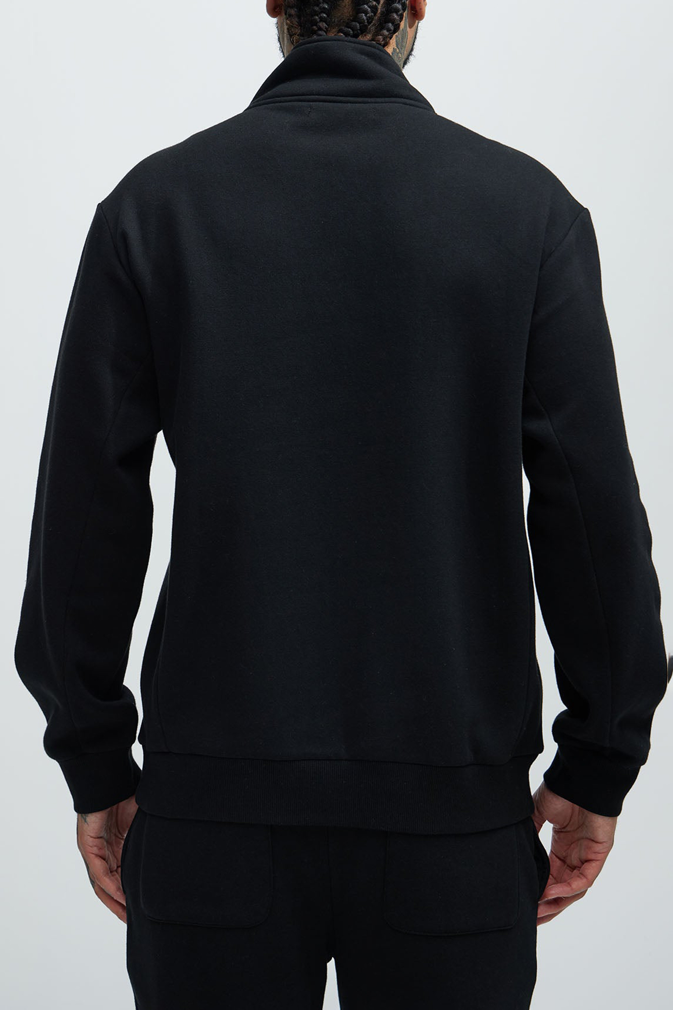 Quarter Zip Collar Sweatshirt