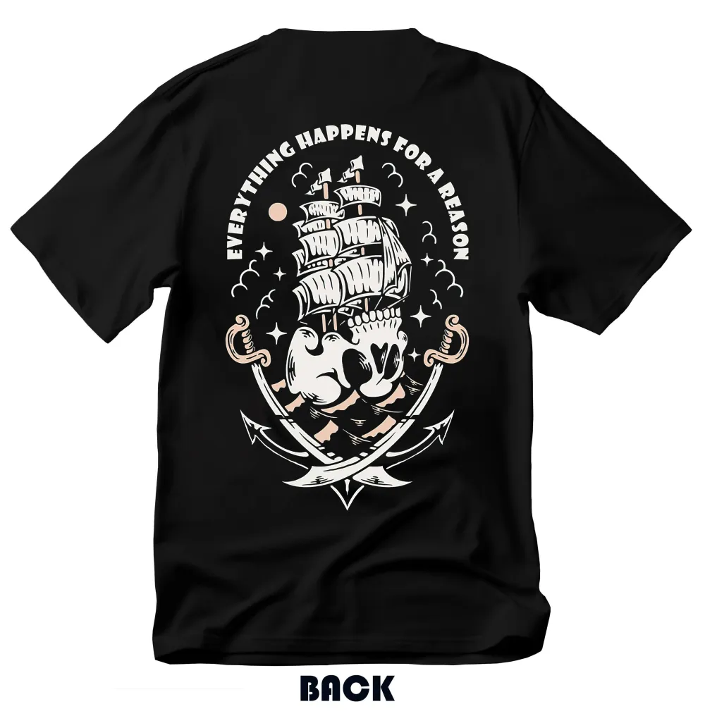 Everything Happens For A Reason Printed Men's T-shirt