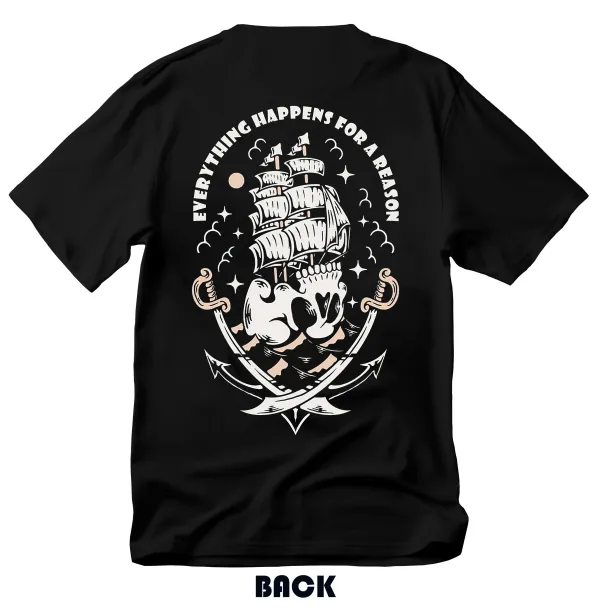Everything Happens For A Reason Printed Men's T-shirt