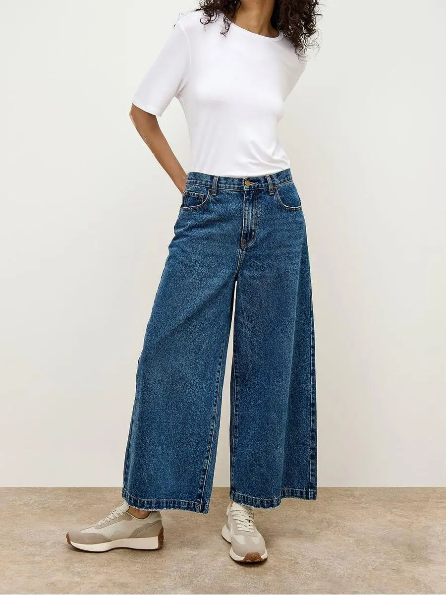 Luna Wide-Leg Non-Stretch Jeans