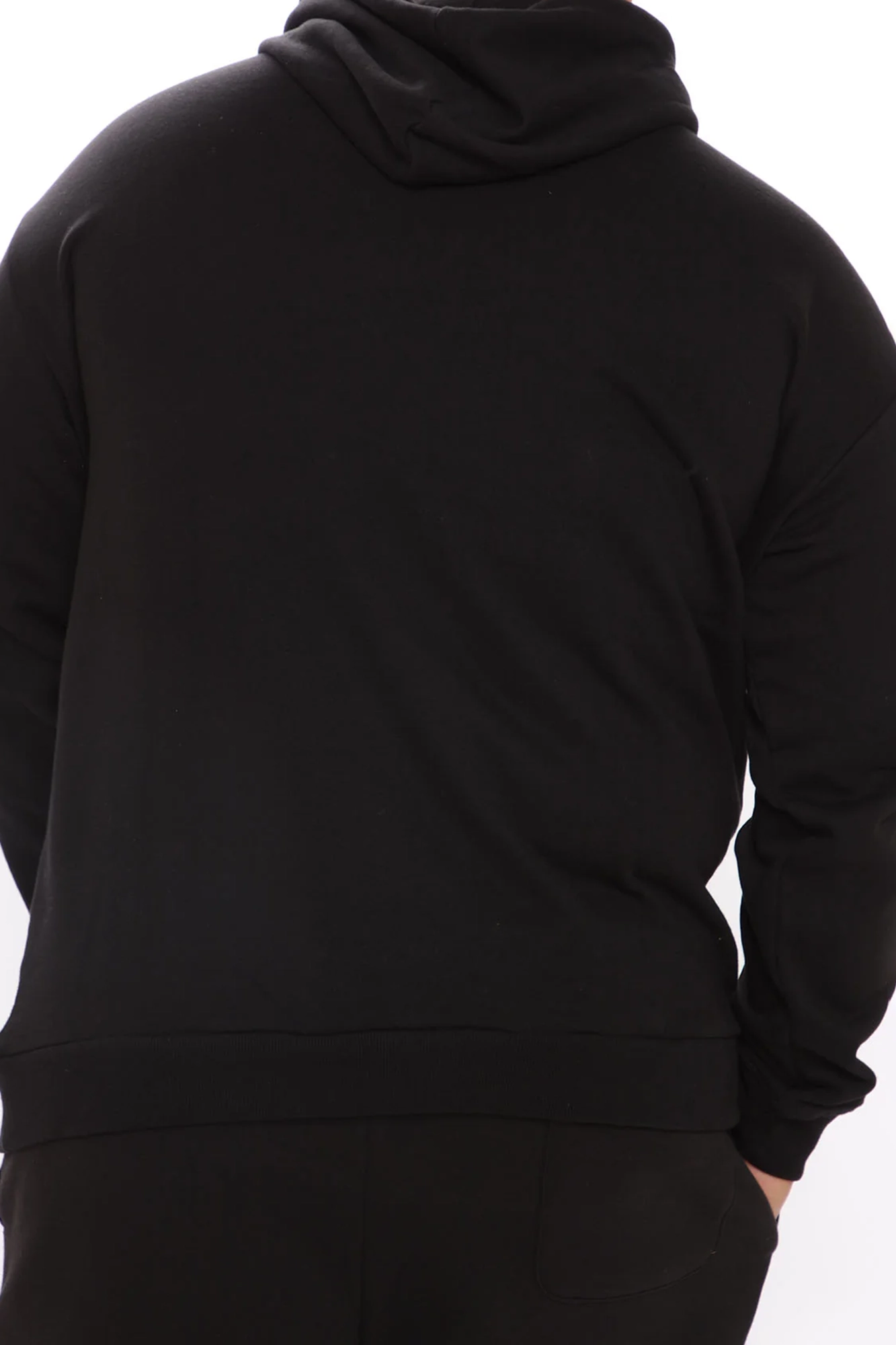 Kangaroo Pocket Hoodie - Black