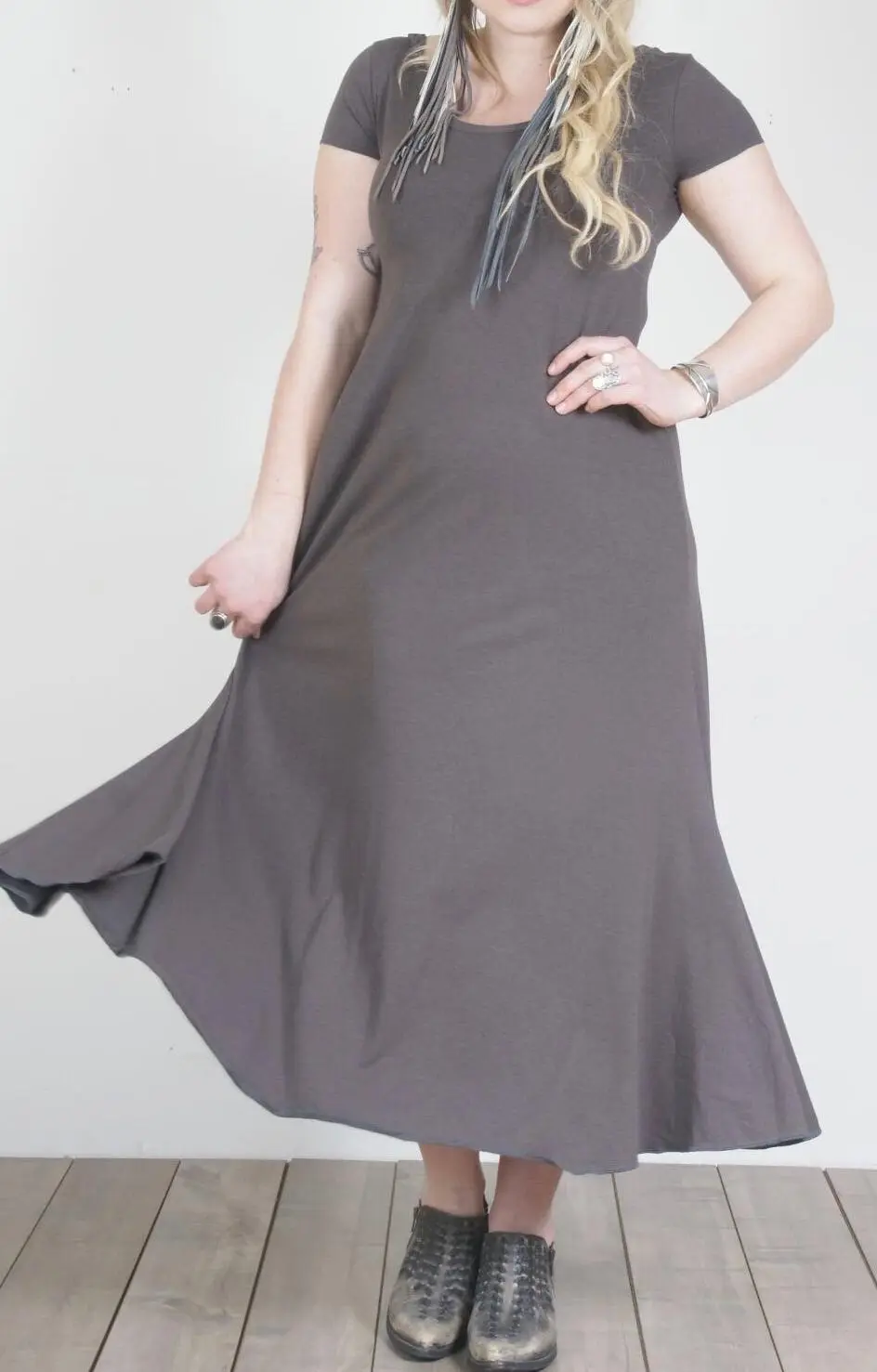 Gypsy Rose Dress - Earth Grey