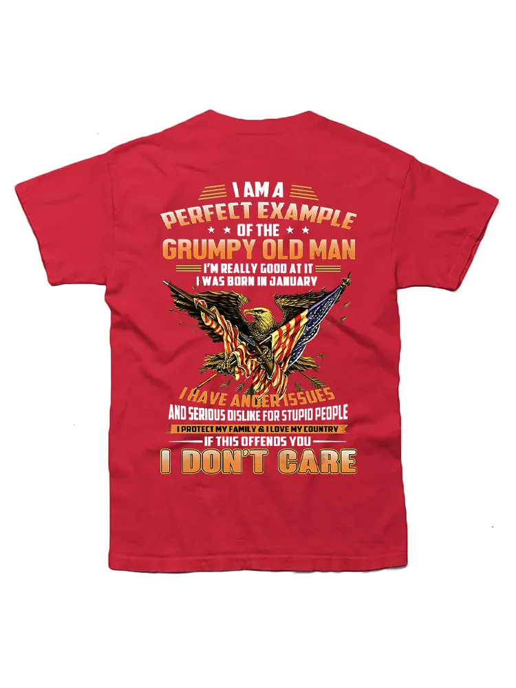 Im A Perfect Example The Grumpy Old Man Was Born In June Gift For Mens Men'S T-Shirt