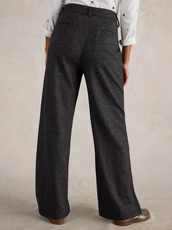 Belle Tweedy Wide Leg Trouser