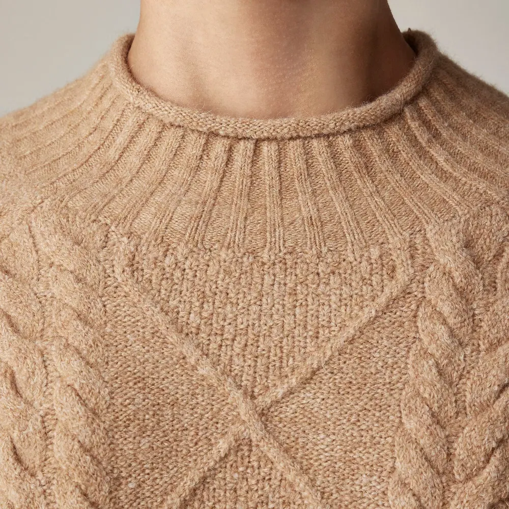 Cable-knit  sweater in Supersoft yarn