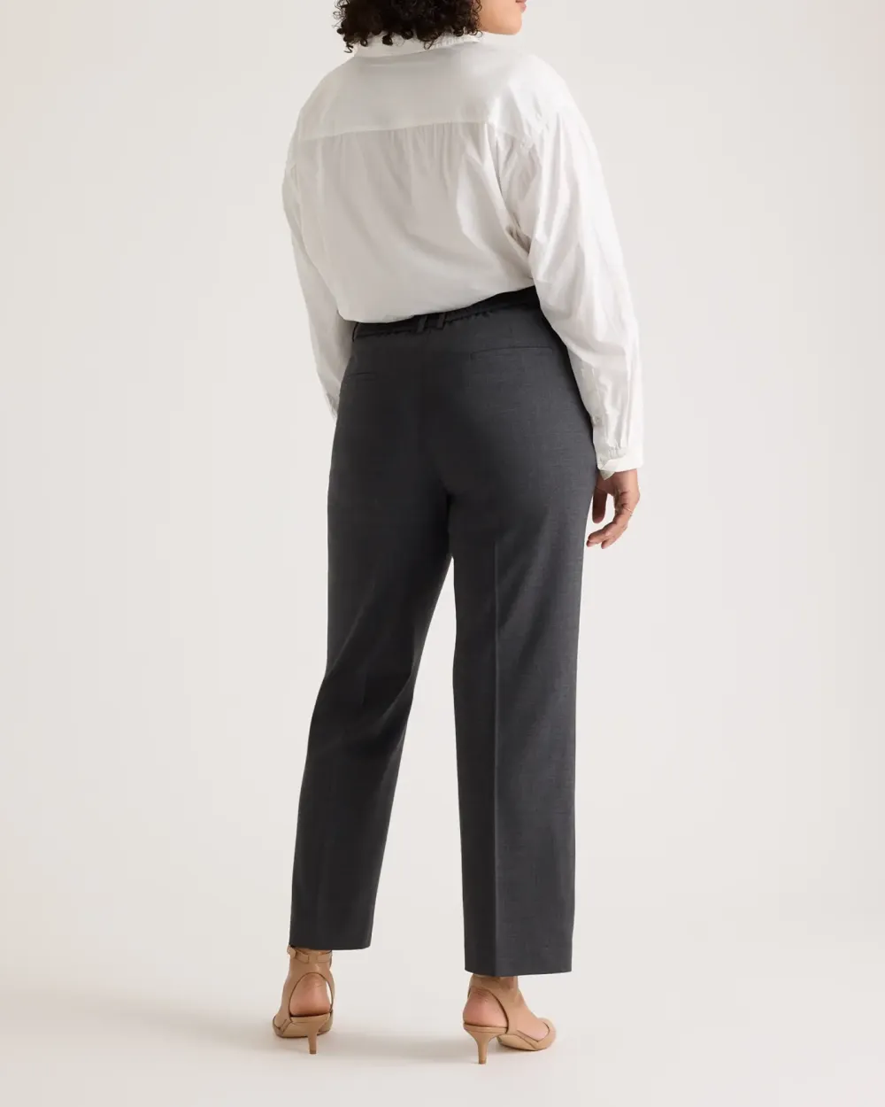 Italian Wool Straight Leg Pants