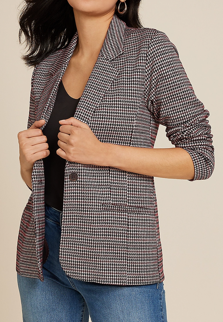 Houndstooth Blazer