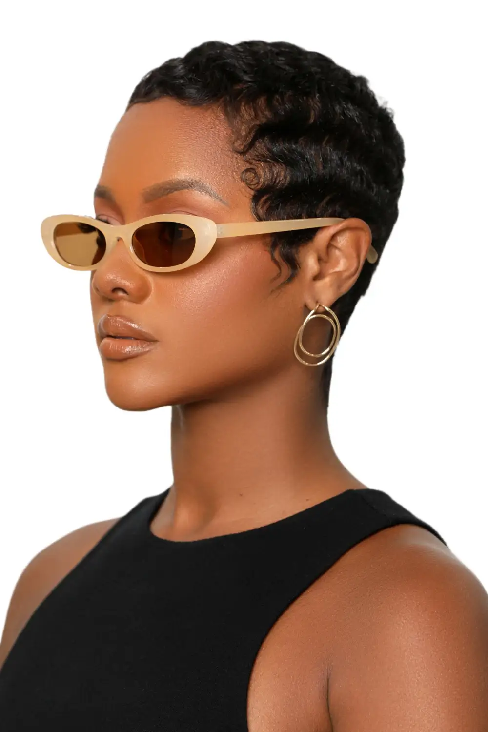 Solar Sleek Sunglasses (Champagne)
