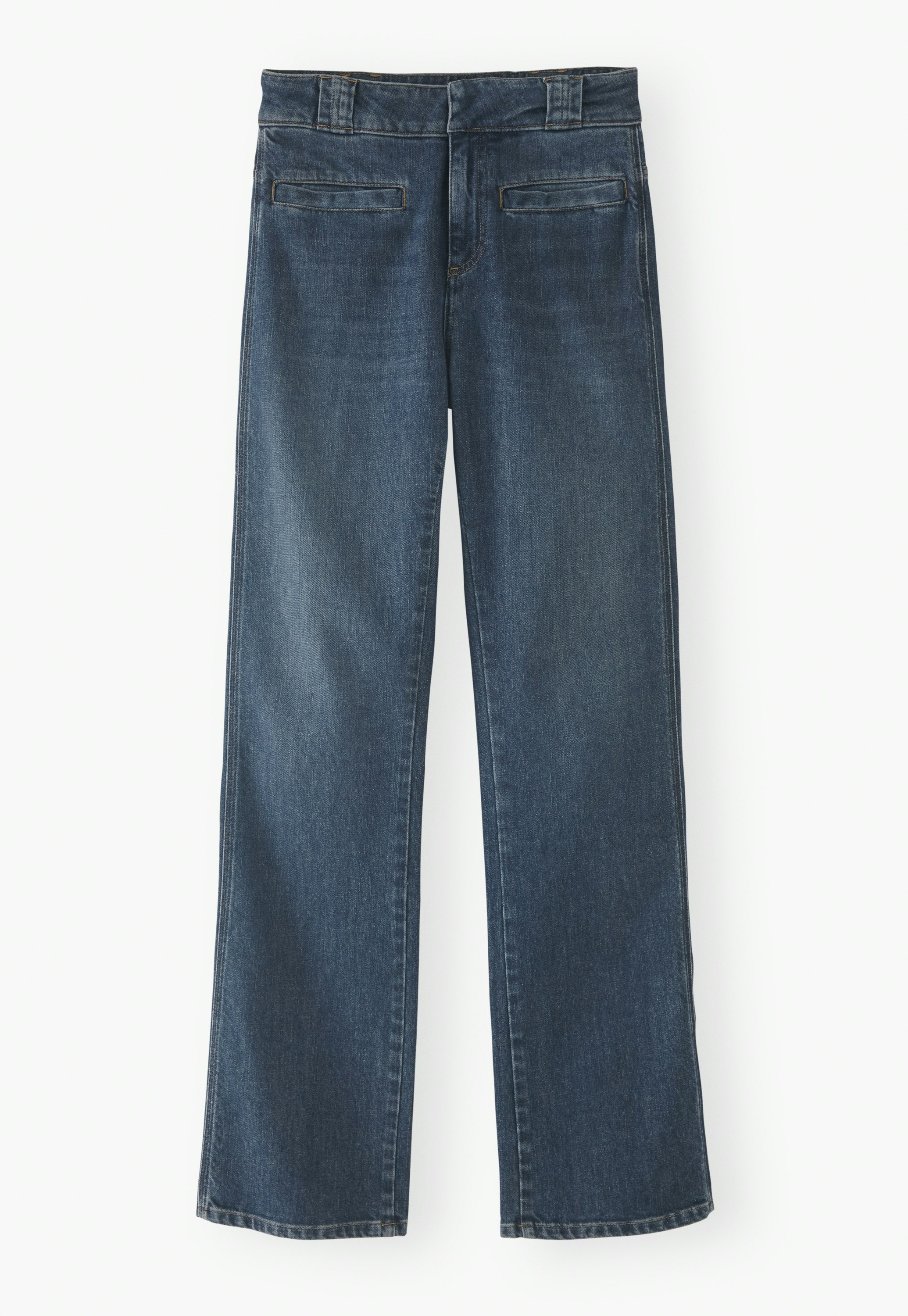 Straight-leg jeans
Stretch cotton