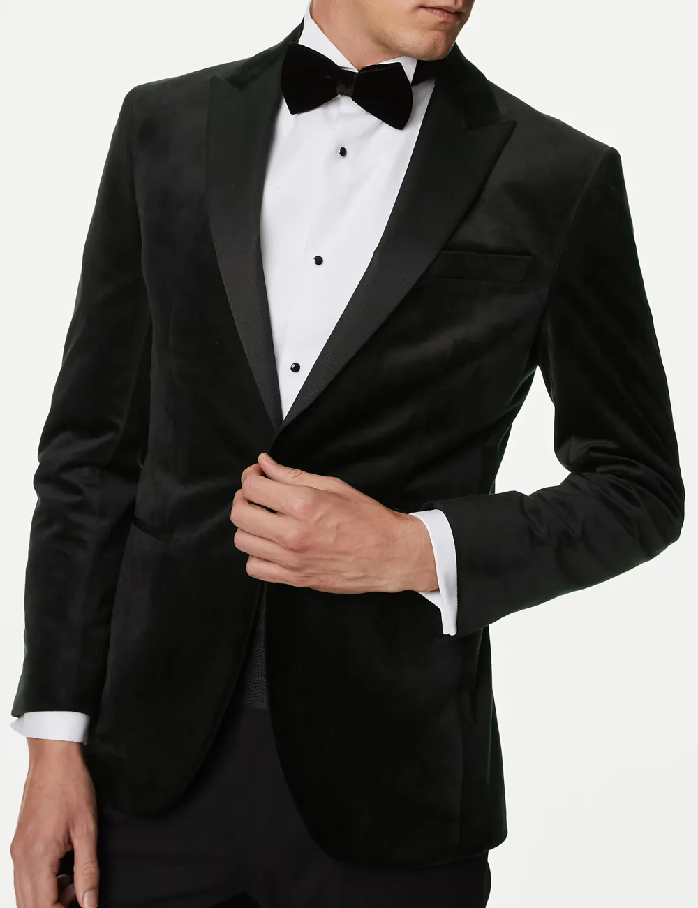 Slim Fit Velvet Tuxedo Jacket