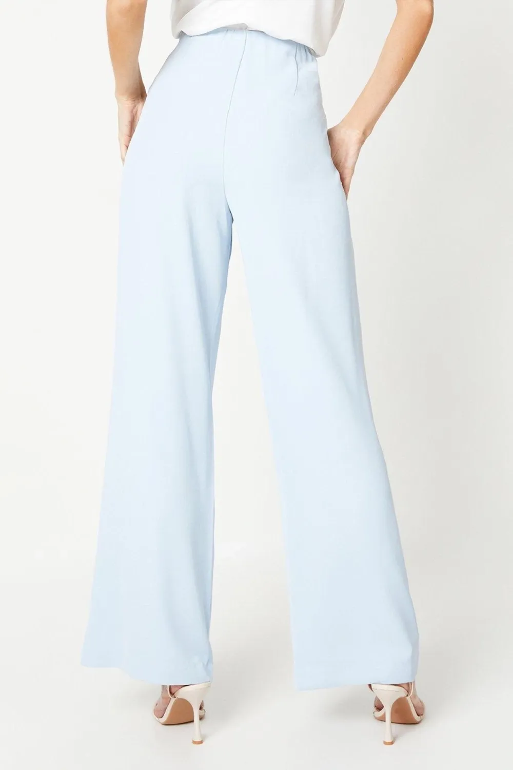 Wide Leg Drape Fabric Trouser