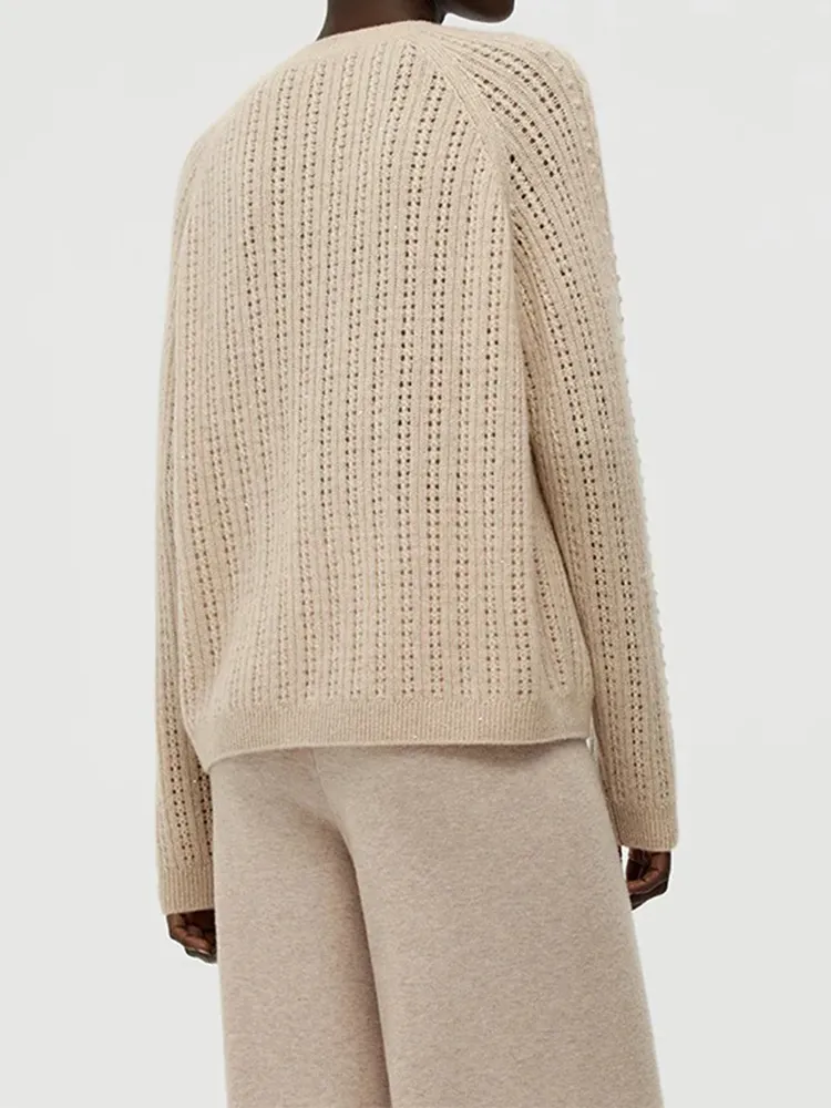 Cashmere Cable Knit Women Sweater