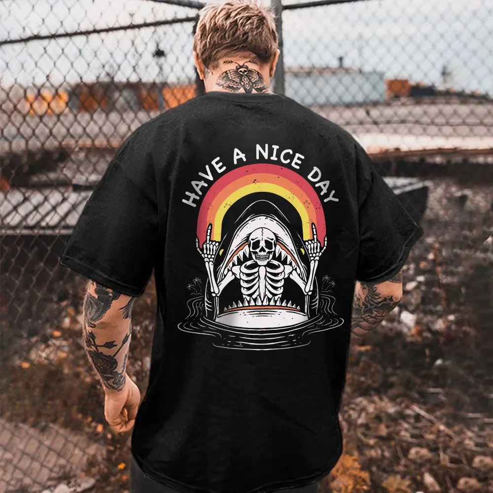 Have A Nice Day Printed Men's T-shirt