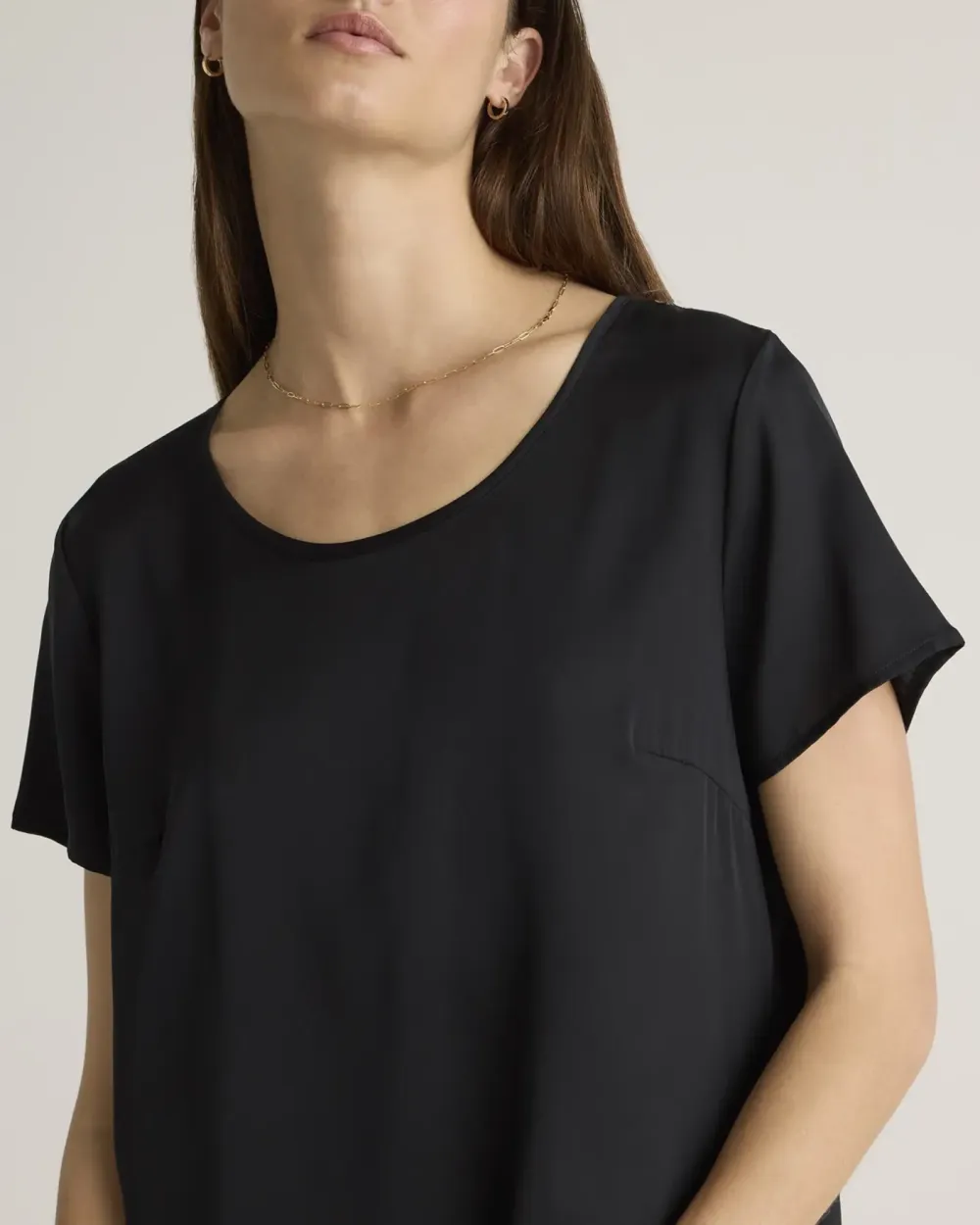 Washable Stretch Silk Tee