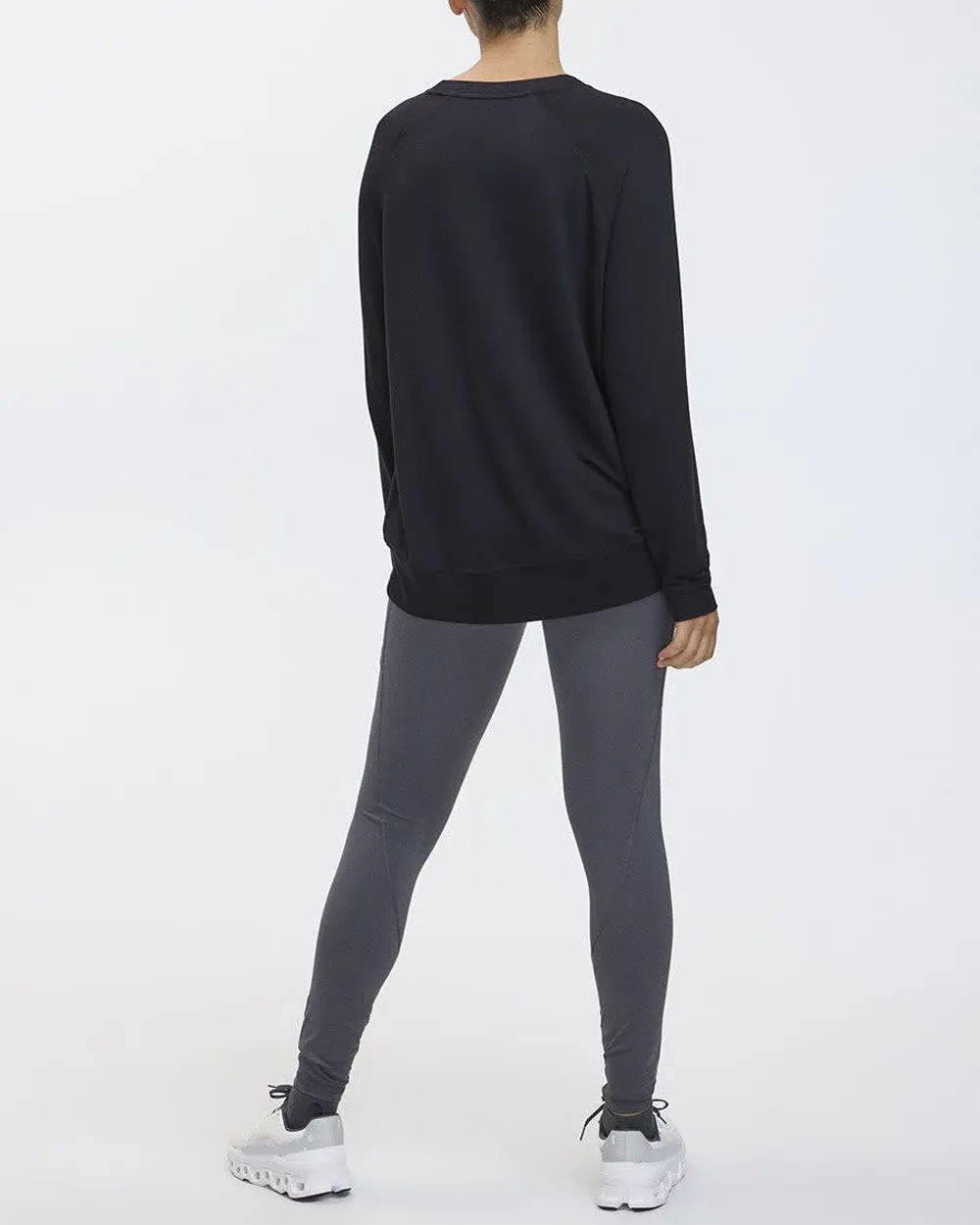 Long-Sleeve French Terry Sweatshirt - Hyba