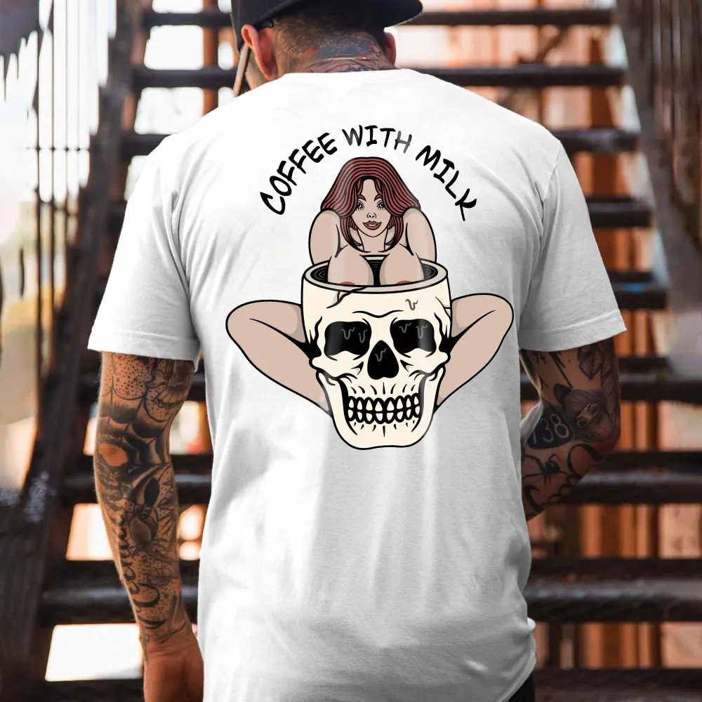 Coffee With Milk Printed Men's T-shirt