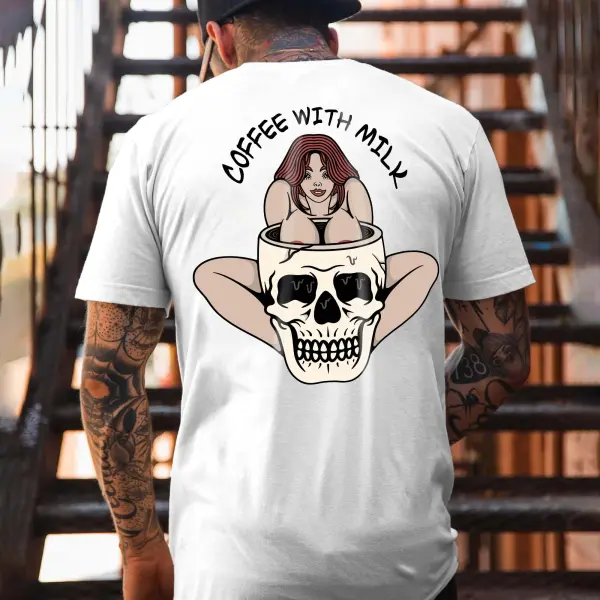 Coffee With Milk Printed Men's T-shirt