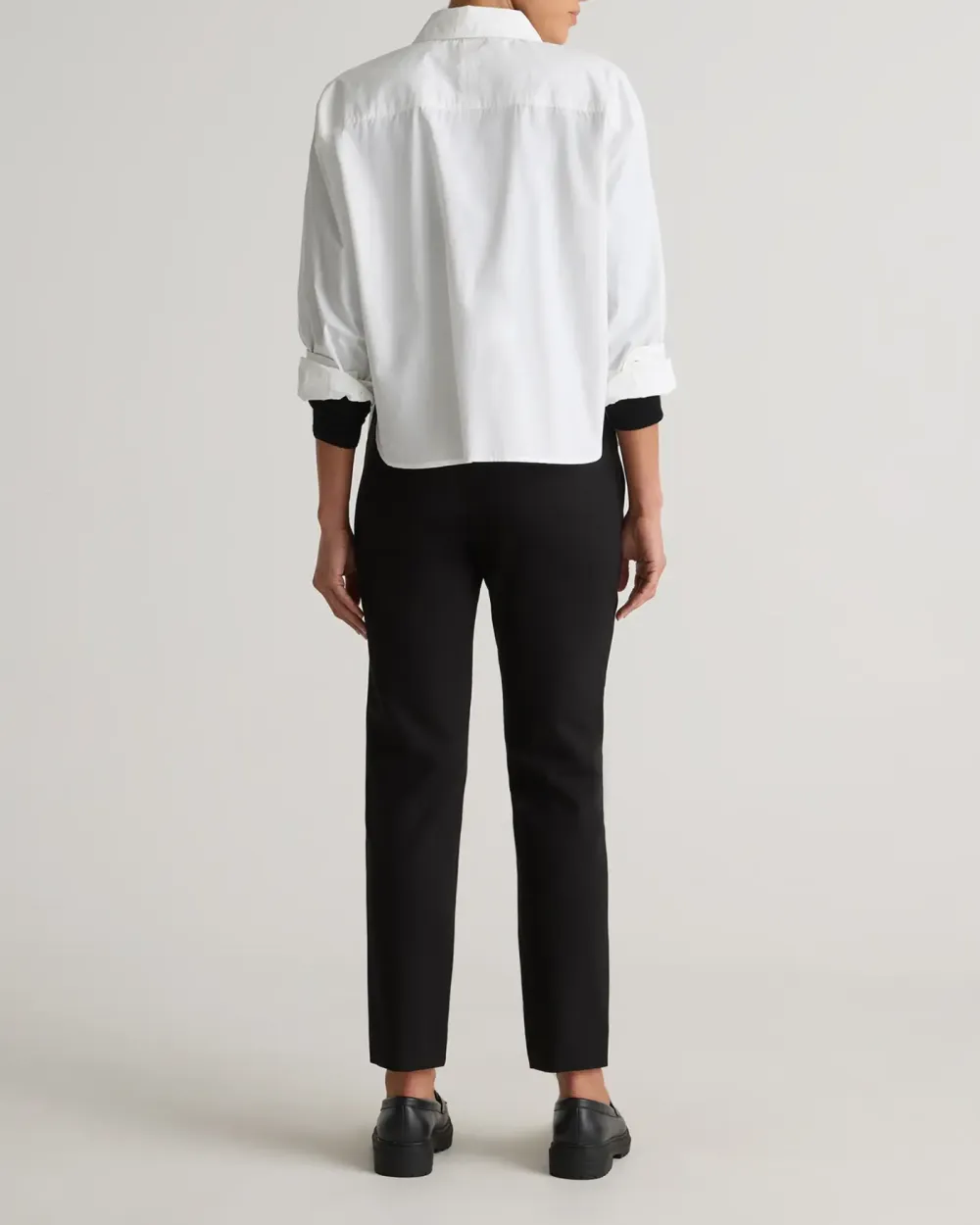 Ultra-Stretch Ponte Straight Leg Mariner Pants