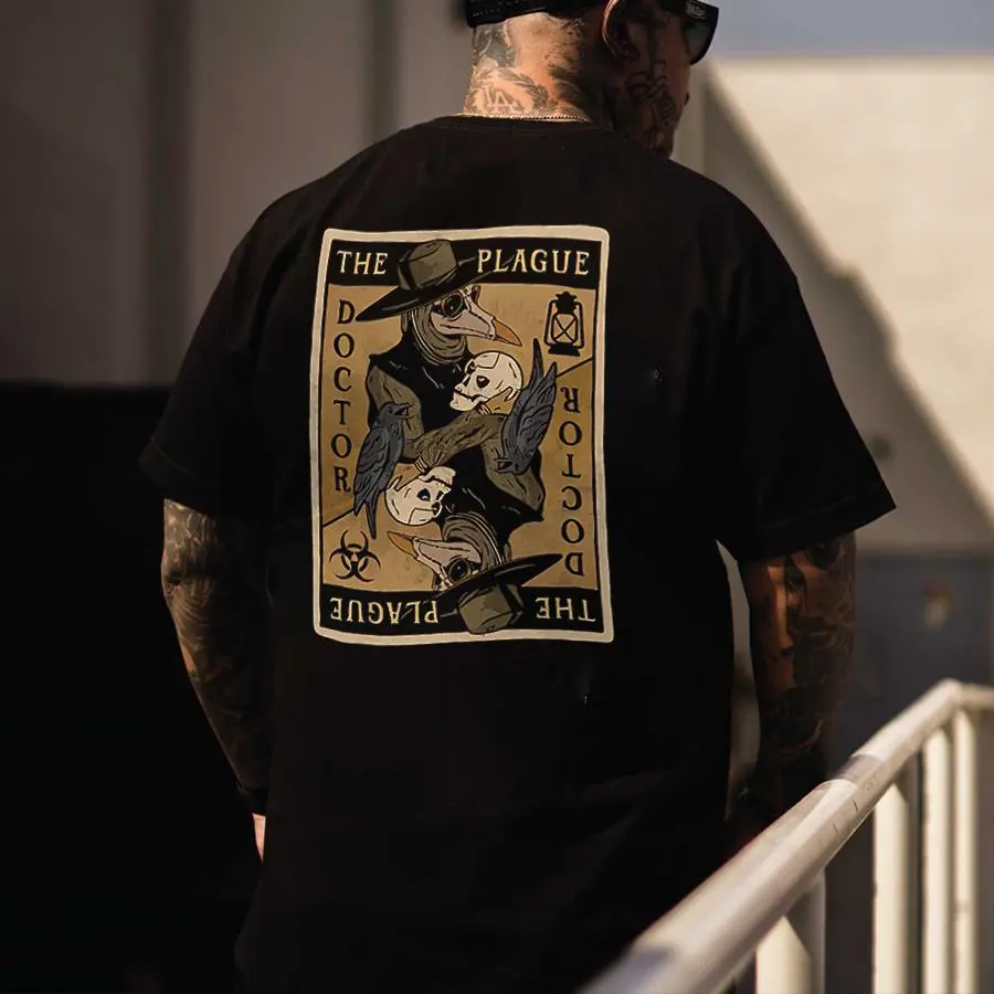 The Plague Doctor Printed Men's T-shirt