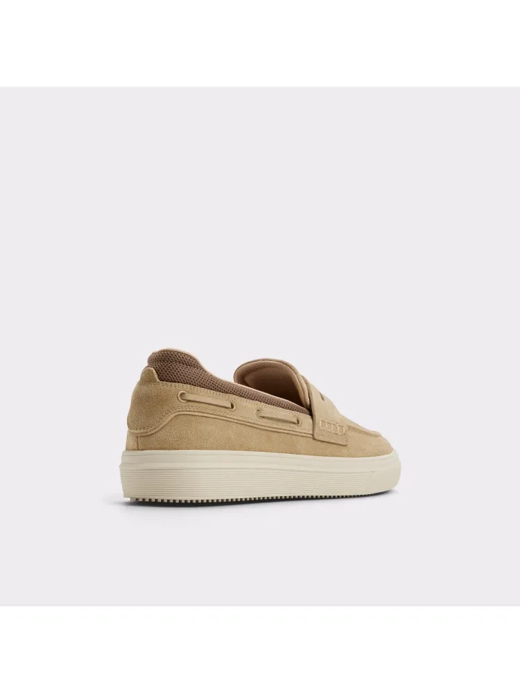 Taupe Retro Suede Leather Shoes