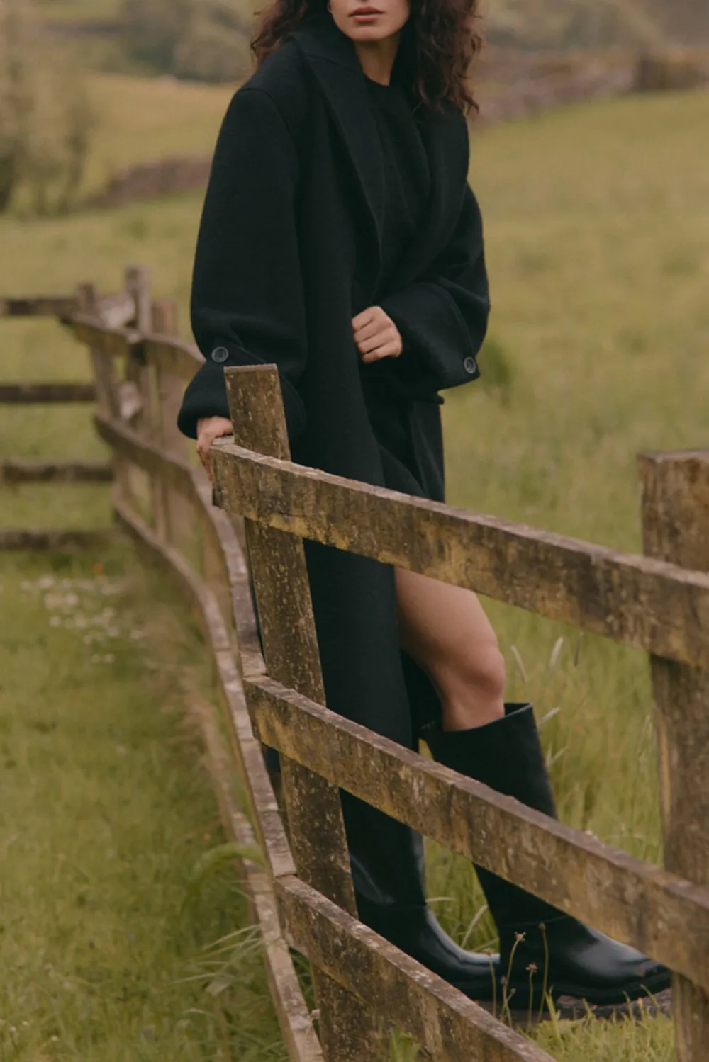 Long Length Wool Blend Coat