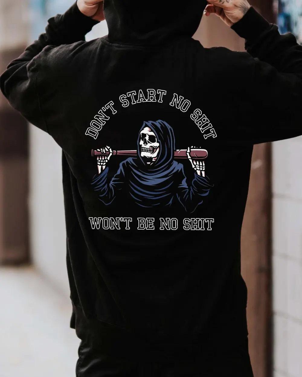 Don't Start No Shit Printed Men's Hoodie