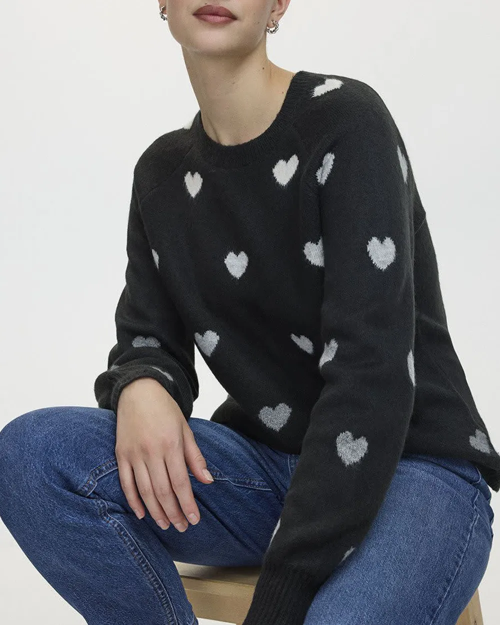 Long-Sleeve Crew-Neck PlushSoft Sweater