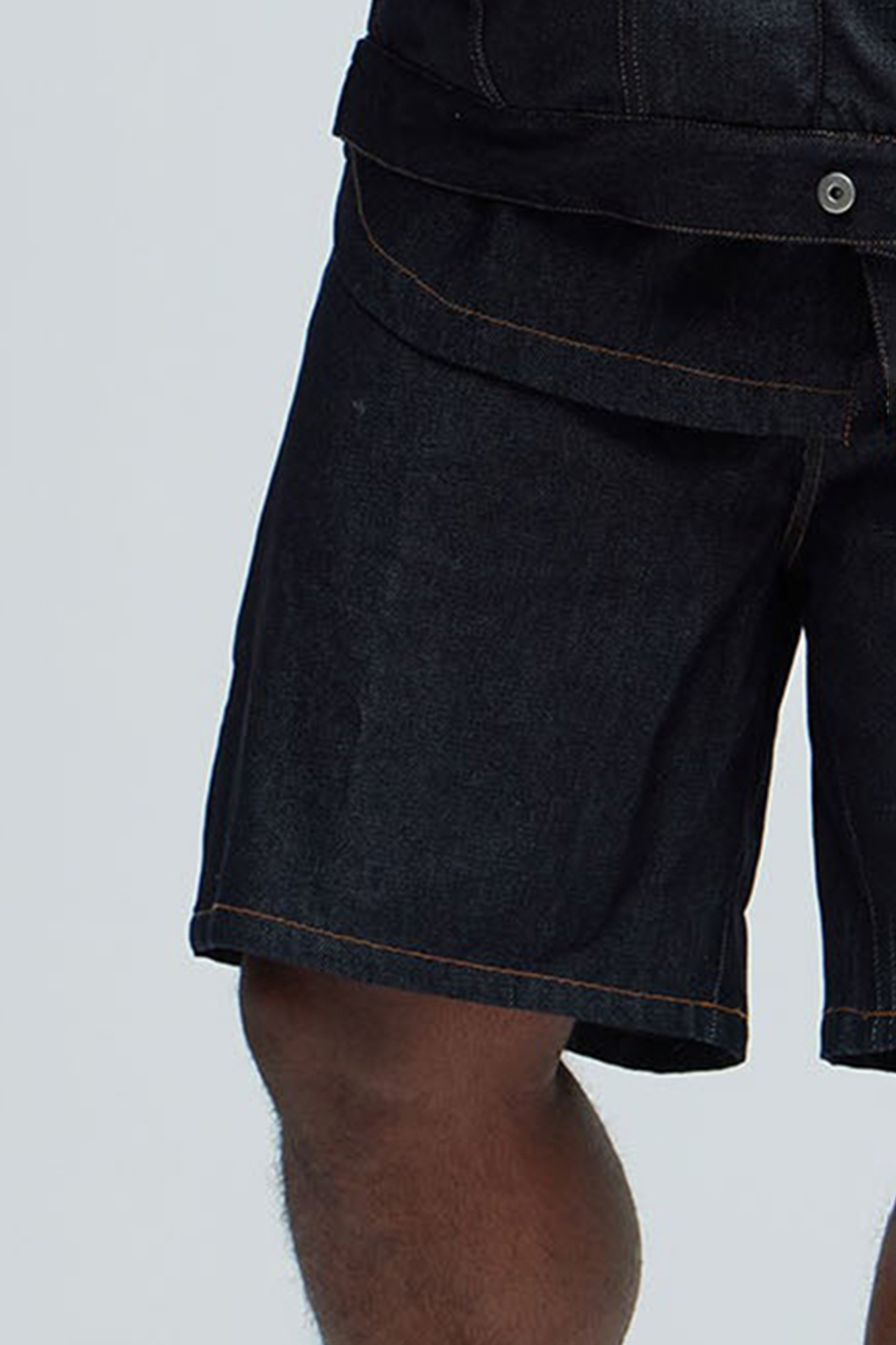 Collin Raw Denim Shorts - Indigo