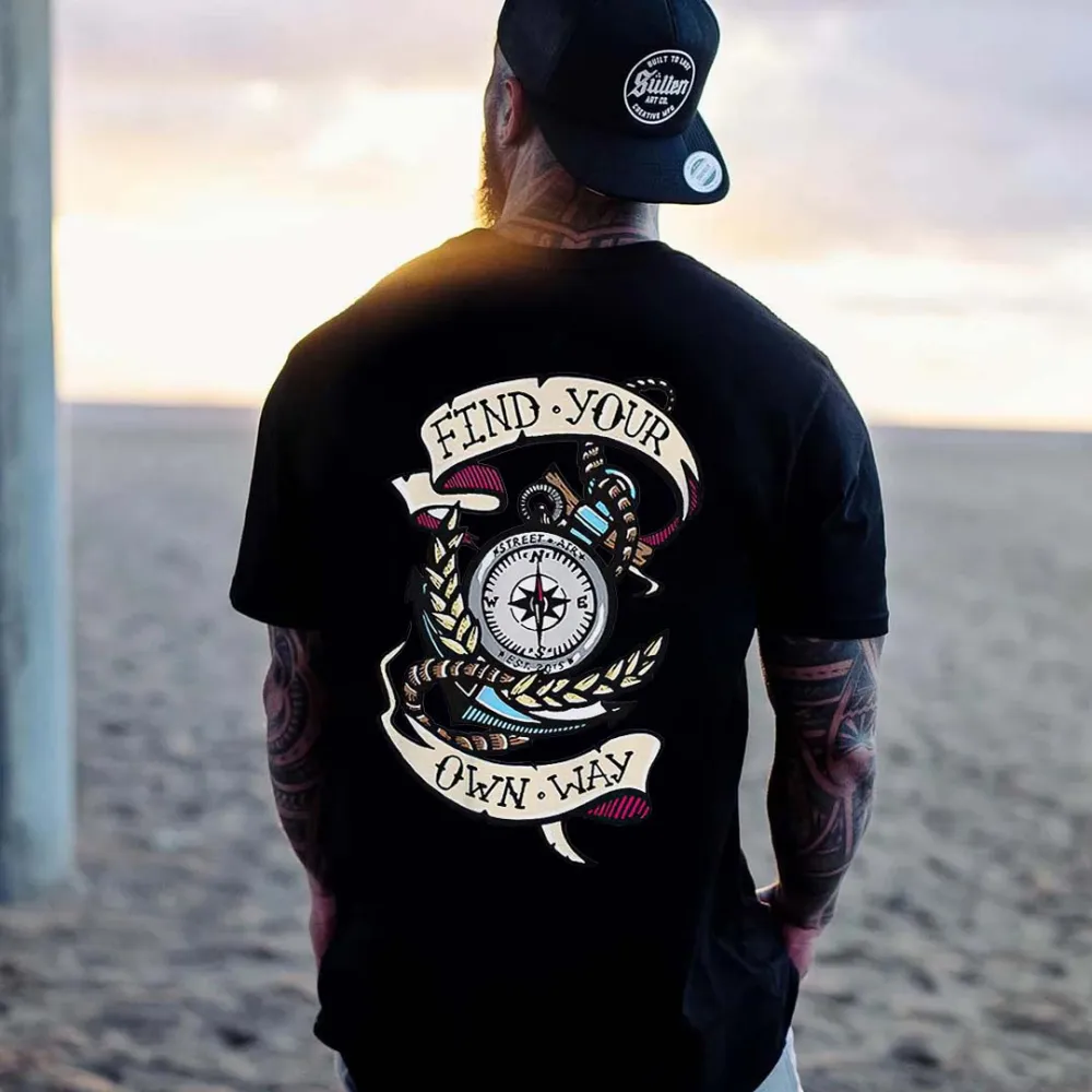 Find Your Own Way Printed Men's T-shirt