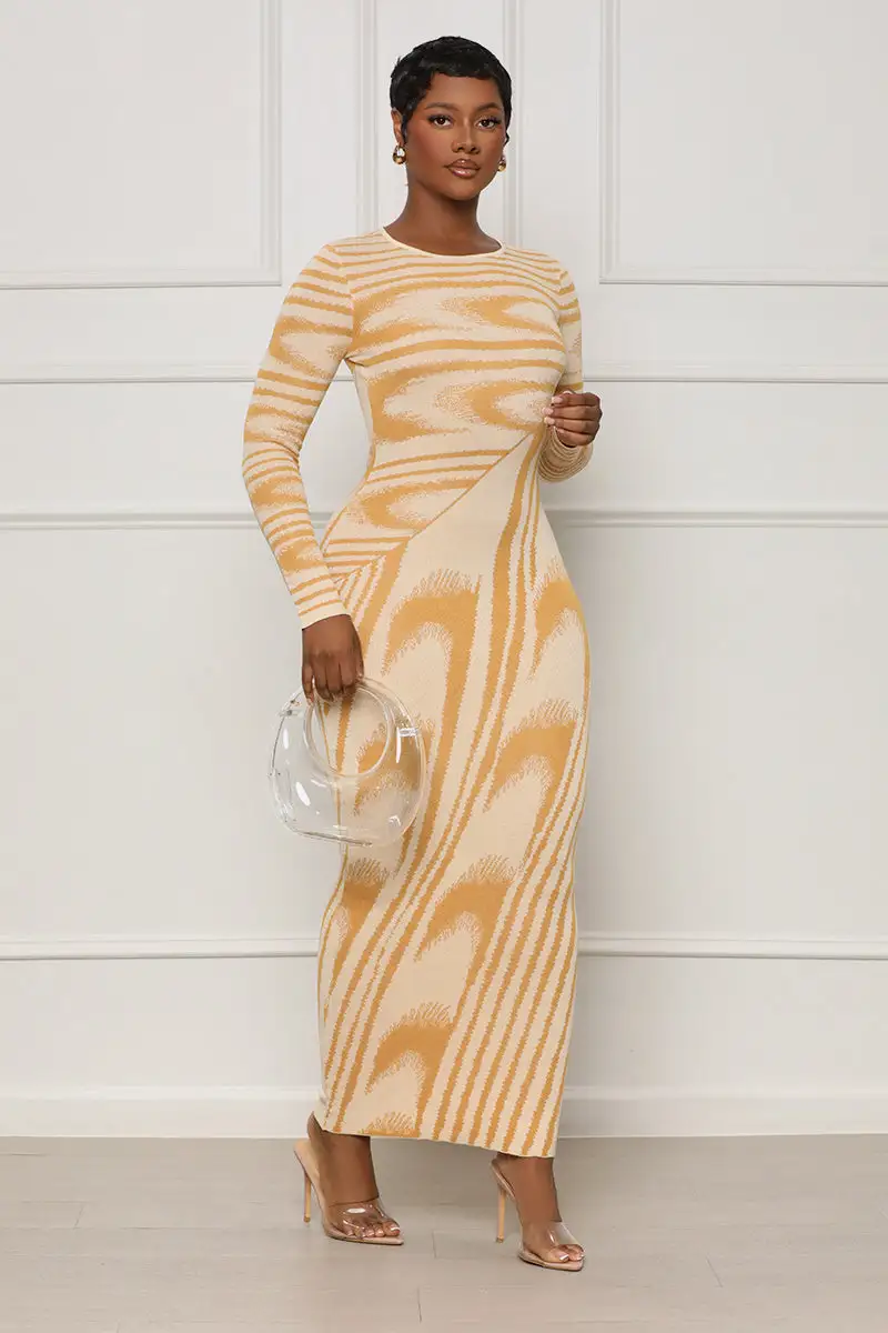 Sweet Attraction Abstract Dress (Yellow Multi)- FINAL SALE