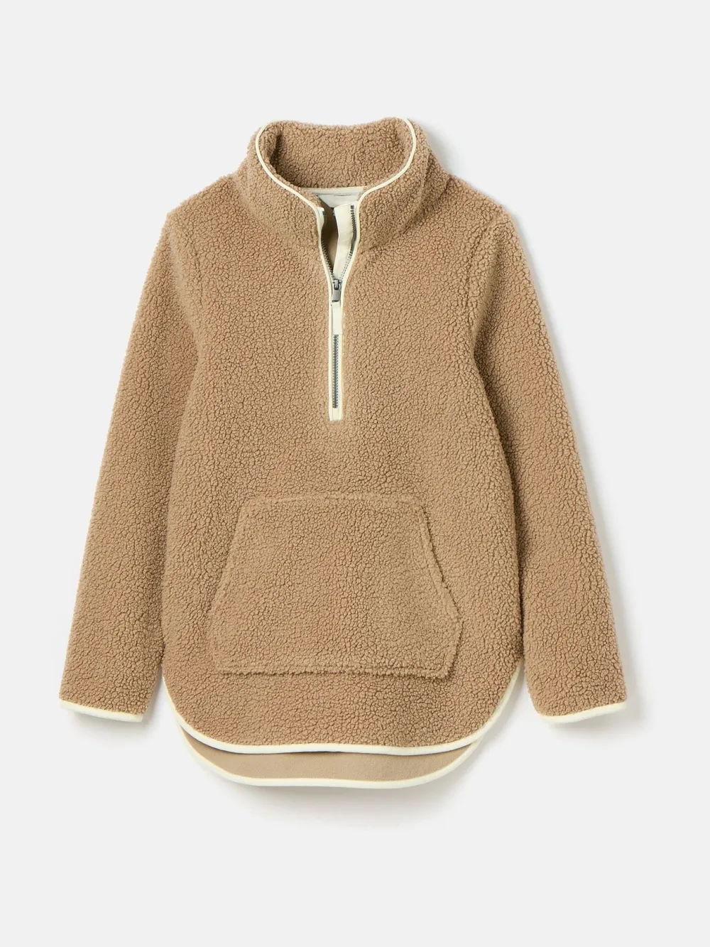 Brown Quarter Zip Fleece