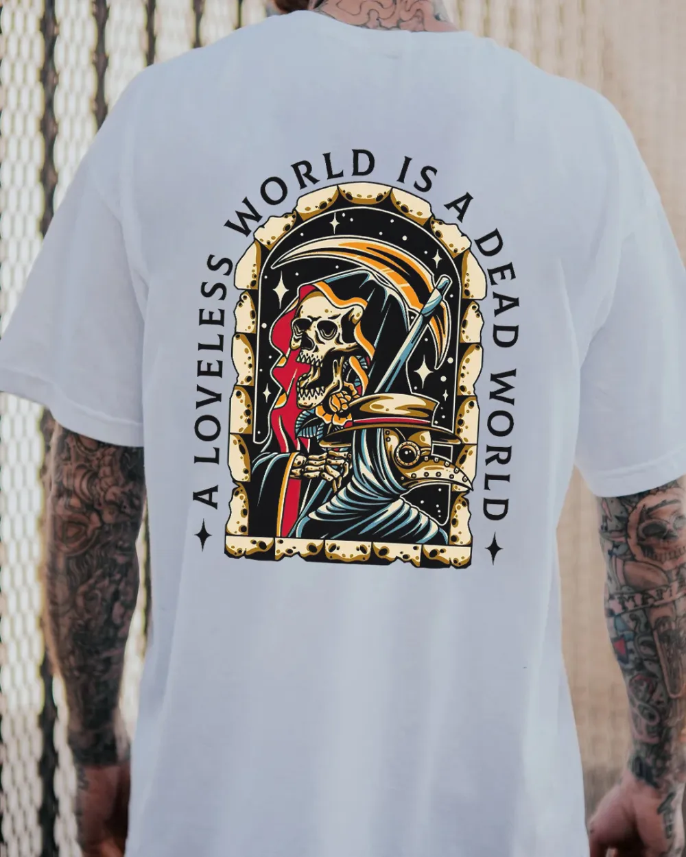 A Loveless World Is Dead World Printed Men's T-shirt