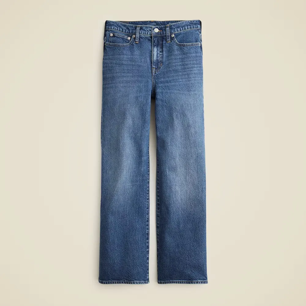 High-rise slim-wide jean semi-stretch