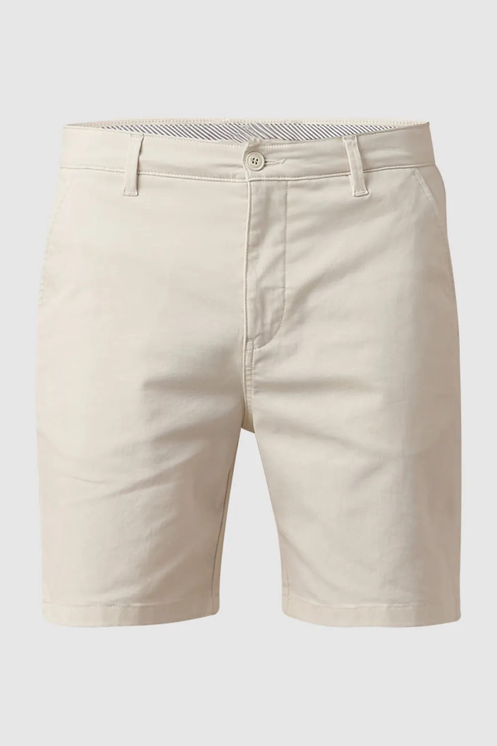 Navy Blue Mid Rise Chino Shorts