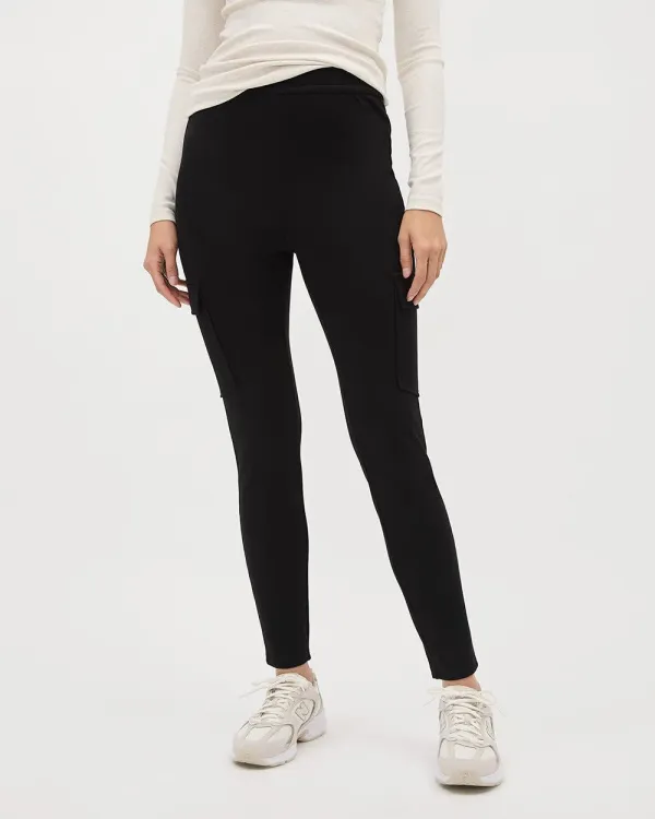 Black Legging Pant with Cargo Pockets