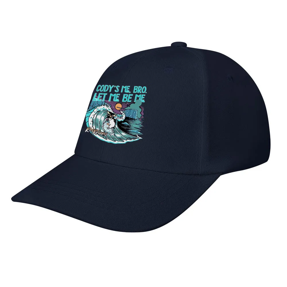 Gody'S Me, Bro. Let Me Be Me Printed Bent Rubber Baseball Cap
