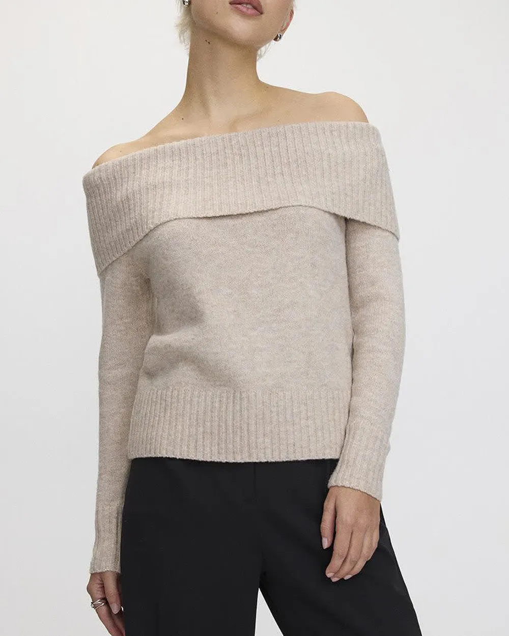 Long-Sleeve Off-the-Shoulder PlushSoft Top