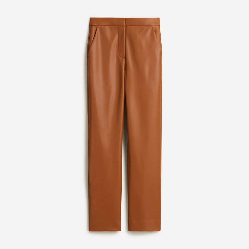 Kate straight-leg pant in faux leather